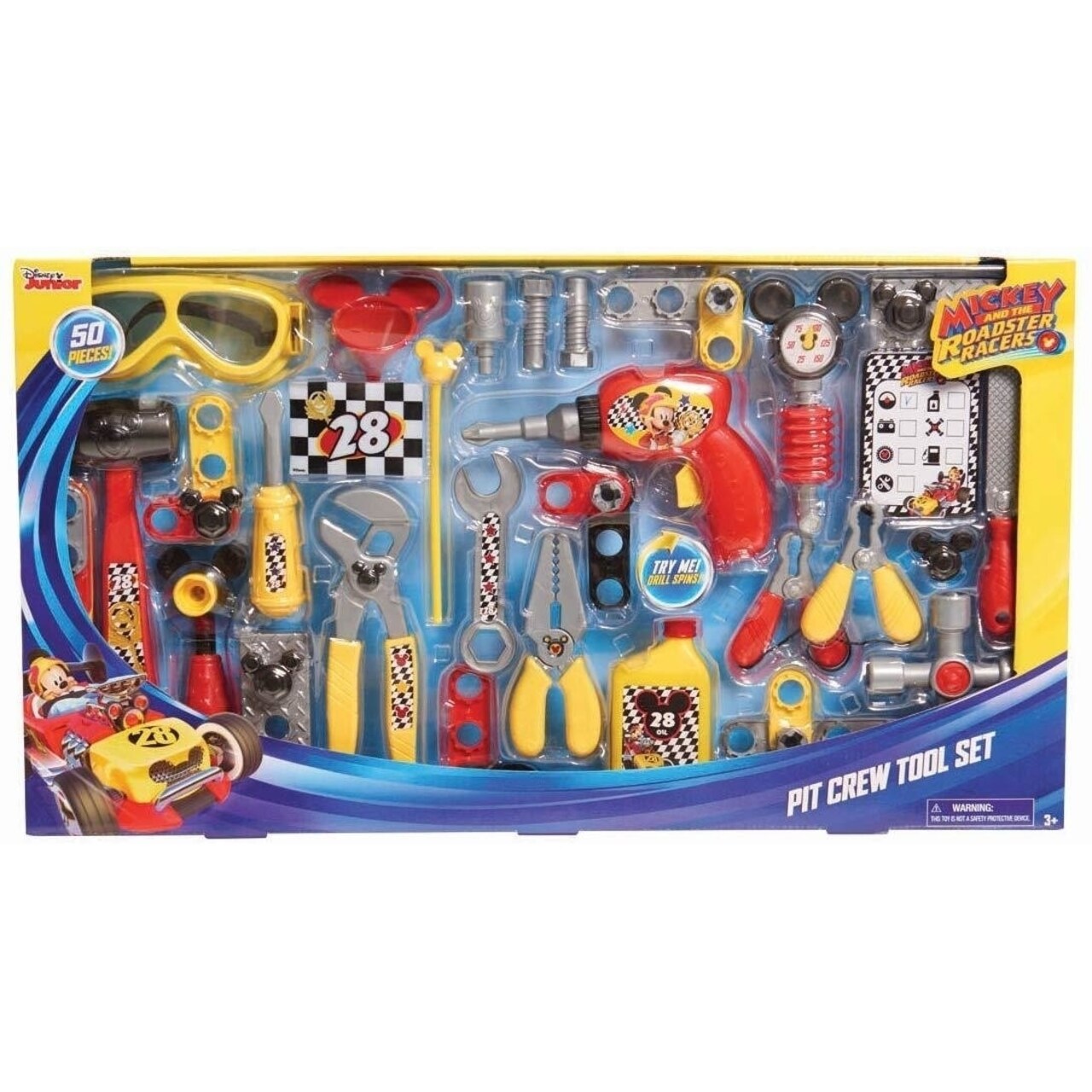 Just Play Mickey The Roadster Racers Tool Set Disney Junior Pit Crew Toys